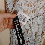 Design Lab  Size Large L Ice Blue Lace Nude Detailing NWT NEW Dress Preppy Weddin Photo 6