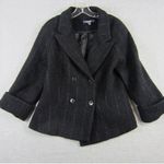 Brooks Brothers  100% Wool Double Breasted Cropped Trench Coat Women’s‎ 8 Photo 1
