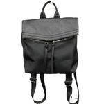 Botkier New York Black Nylon Faux Leather Trim Backpack Purse Bag Photo 1