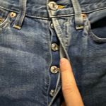 RE/DONE  high rise ankle crop button fly raw hem 27 jeans Photo 2