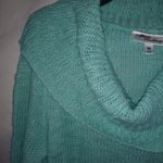 Allison Brittney  M Green Eucalyptus Cowl Neck Knit Pullover Sweater Top Photo 2