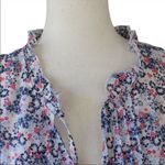 Sanctuary NWT  blue floral ruffle tank top xs Photo 2
