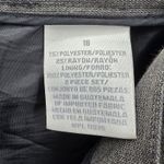 Worthington  Gray Italian Zip Up Mini Short Executive Suit Skirt Plus 18 Photo 5