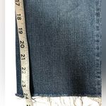 ZARA Women’s Cropped Straight Leg Jeans Raw Hem Dark Wash Size 6 Photo 4