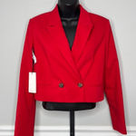 Babaton Aritzia  Ella Blazer Sz XS Bright Red Sophisticated Chic Business Casual‎ Photo 0