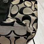 Coach  Black and Cream Signature Tote Patent Leather Handles Trim Y2K  Classic Photo 11