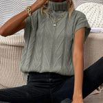 Gray Sleeveless Sweater Photo 2