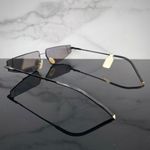 Fendi women’s men’s unisex Fiend FFM0054/S narrow asymmetric metal sunglasses Photo 10