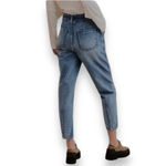 Urban Outfitters BDG Pull-On Mom Jeans Women's Size 27 Elastic Waist High Rise Retro Back Seams Photo 3