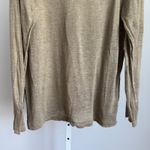 CP Shades  San Francisco Beige Linen Long Sleeve Top Blouse‎ Size M Luxury Resort Photo 2