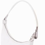 Gucci  GG Pristine White Calfskin Leather Shoulder Bag w Silver Nickel Hardware Photo 4