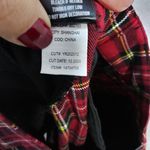 Hot Topic  Black & Red Plaid Split Bermuda Shorts Size M Photo 5