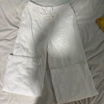 Princess Polly  Linen Pants White 8 Photo 0