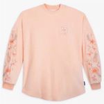 Walt Disney World Velour Embroidered Flower Spirit Jersey 🌼 🪴 ☀️ Orange Size L Photo 0