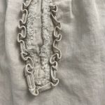 Lands' End  Womens Size 10 Cotton Sleeveless Dress Ruffle Chest Classic Coastal Photo 2