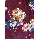 Old Navy Womens Large Burgundy Floral Sleeveless Mini Dress Dark Academia Photo 3