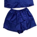 Partners Satin Pajama Set Blue Size M Photo 3