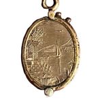 Antique Victorian Secret Photo Pendent Keepsake Love Sliding Locket Compartment Gold Photo 3