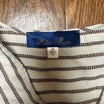 Franchescas Elbow length beige stripe auburn blouse Tan Size XS Photo 6
