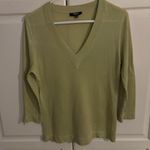 Premise  Top green silk blend knit‎ V size medium. Photo 0