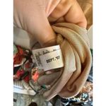 EXPRESS Shimmer Beaded Empire Waist V Neck Short Sleeve Women's Tunic Medium Photo 5