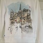 Karl Lagerfeld  women’s white sweatshirt with Paris graphic size xxs Photo 8