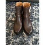 ZODIAC Miller Boots Brown Leather Buckles Zip Biker Moto Lug Sole Women’s 10 EUC Photo 2