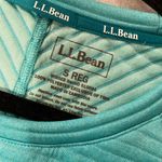 L.L. Bean Size S Aqua Blue Ribbed Airlight Crew Neck Pullover Thermal Top Photo 10