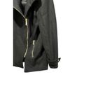 Michael Kors Women's Asymmetrical Zip Front Wool Blend Coat Jacket Black Size 6 Photo 2