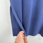 Caslon Navy Knit Ribbed Midi Skirt Side Slit Drawstring Waist Casual Comfort Photo 4