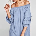 ZARA  Denim Mini‎ Dress Photo 0