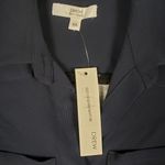 Drew NWT Navy Blue Heathered Gray Button Down High Low Top Women's Size XS Photo 3