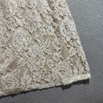 Aidan Mattox Aidan Maddox Women’s Vintage Cream Deep V Neck Lace Dress Size 0 EUC Photo 1