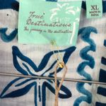 True Destination Womens Sunset Blue She’ll Swim Coverup Shirt XL Photo 6