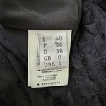 Alberta Ferreti Vintage Black Tissu Fabric Silk sheer feather cape effect sz 4 Photo 12