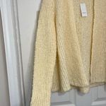 Loft NWT Mohair & Wool Blend Boucle Knit Open Front Cardigan Sz M Soft Fuzzy Photo 3