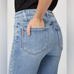 Paige  Denim Cindy High Rise Straight Leg Destroyed Raw Hem Jeans in Mel Size 24 Photo 5