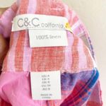 C&C California Plaid Linen Belted Shorts Photo 8