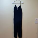 Anthropologie Womens New  Maeve Magdalena Classic Black V-Neck Jumpsuit Photo 1