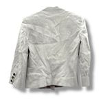 Helmut Lang  Gray Moto Jacket Women’s Size 2 Linen Blend Asymmetric Button‎ Photo 1