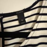 J.Crew  Daybreak Black & White Striped Fit & Flare Sleeveless Dress Size 0 Preppy Photo 5
