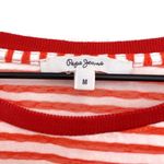 Pepe Jeans Sasha T-Shirt Red White Stripe M Photo 4