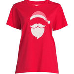 Holiday Time NWT - Christmas Santa T-Shirt. Photo 0