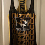 Mizzou Missouri Tigers Mesh Jersy Top Multicolor Womens Size Unknown Photo 0