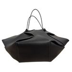 Bob Ore Black Contexture Leather Tote With Removable Suede Compartment Bag Photo 5