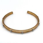 Michael Kors  Elegant Gold Cuff Bracelet with Silver Accents Photo 2