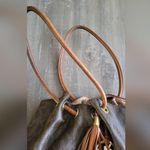 Michael Michael Kors Brown Signature Canvas Ring Tassel Tote Photo 10