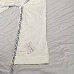 NWT Luvamia szM white wide leg slight flare elastic waist zip front pants White Size M Photo 12