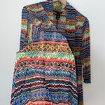 Boho Knit Pull‎ Overr Cardigan Stretchy Flowy Size L Photo 3