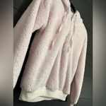 Garage  Half Zip Soft Pink Hoodie Sweatshirt Sherpa Women’s Sz S Vintage GUC Photo 1
